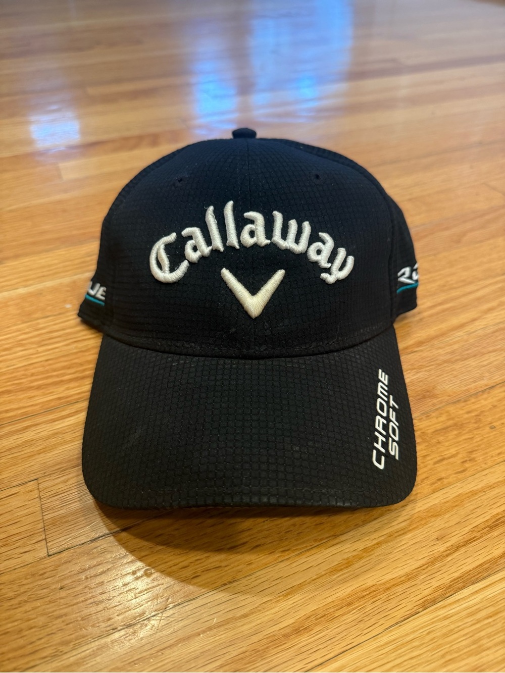 Callaway Chrome Soft Black Golf Cap with White Logo